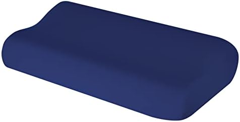 Hochwertiger Kissenbezug für Nackenkissen – Baumwolle, Dunkelgrau, ideal für ergonomischen Schlaf 35x60 bis 45x75 cm