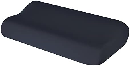 Hochwertiger Kissenbezug für Nackenkissen – Baumwolle, Dunkelgrau, ideal für ergonomischen Schlaf 35x60 bis 45x75 cm