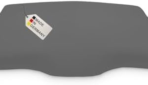 DUKAL | Derila Kopfkissenbezug (Queensize) | Hochwertiger 100% Baumwolle DOPPEL-Jersey | Ideal für Schlafkomfort, anthra