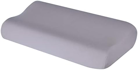 Hochwertiger Kissenbezug für Nackenkissen – Baumwolle, Dunkelgrau, ideal für ergonomischen Schlaf 35x60 bis 45x75 cm