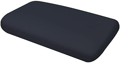 Hochwertiger Kissenbezug für Nackenkissen – Baumwolle, Dunkelgrau, ideal für ergonomischen Schlaf 35x60 bis 45x75 cm