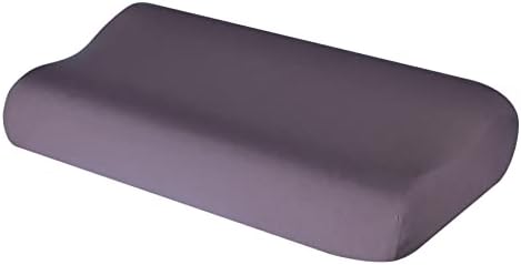 Hochwertiger Kissenbezug für Nackenkissen – Baumwolle, Dunkelgrau, ideal für ergonomischen Schlaf 35x60 bis 45x75 cm