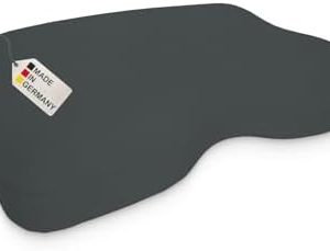 DUKAL | Kissenbezug für Liebscher & Bracht Nackenkissen | 40 x 55 cm | atmungsaktiver DOPPEL-Jersey | anthrazit für opti