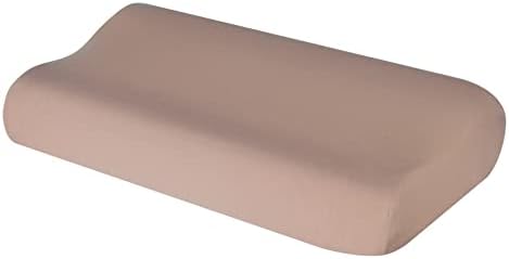 Hochwertiger Kissenbezug für Nackenkissen – Baumwolle, Dunkelgrau, ideal für ergonomischen Schlaf 35x60 bis 45x75 cm