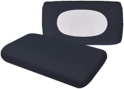 Hochwertiger Kissenbezug für Nackenkissen – Baumwolle, Dunkelgrau, ideal für ergonomischen Schlaf 35x60 bis 45x75 cm