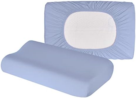 Hochwertiger Kissenbezug für Nackenkissen – Baumwolle, Dunkelgrau, ideal für ergonomischen Schlaf 35x60 bis 45x75 cm