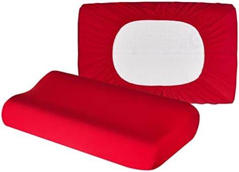 Hochwertiger Kissenbezug für Nackenkissen – Baumwolle, Dunkelgrau, ideal für ergonomischen Schlaf 35x60 bis 45x75 cm