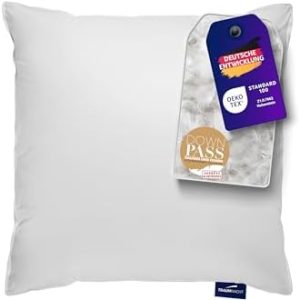 Traumnacht Feder-Flex 3-Kammerkissen 80x80cm – Öko-Tex zertifiziertes Kopfkissen aus 40% Federn & 60% Daunen für perfekt