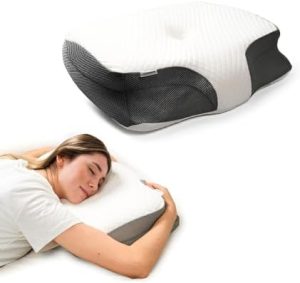 Premium Kissen für Nackenschmerzen – Orthopädisches 3in1 Kissen für Seitenschläfer, Rücken- & Bauchschläfer