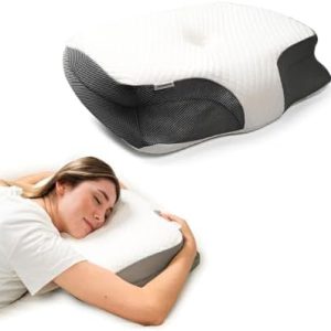 Premium Kissen für Nackenschmerzen – Orthopädisches 3in1 Kissen für Seitenschläfer, Rücken- & Bauchschläfer