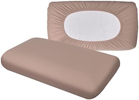 Hochwertiger Kissenbezug für Nackenkissen – Baumwolle, Dunkelgrau, ideal für ergonomischen Schlaf 35x60 bis 45x75 cm