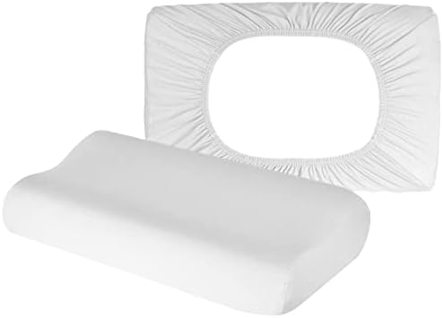 Hochwertiger Kissenbezug für Nackenkissen – Baumwolle, Dunkelgrau, ideal für ergonomischen Schlaf 35x60 bis 45x75 cm