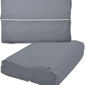 Premium Universal Kissenbezug 30 x 50 cm Anthrazit - Baumwolle mit Reißverschluss für Nackenstützkissen im Schlafzimmer