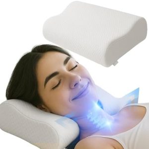 Orthopädisches Nackenkissen für Nackenschmerzen - Entspannt die Muskulatur im Bett