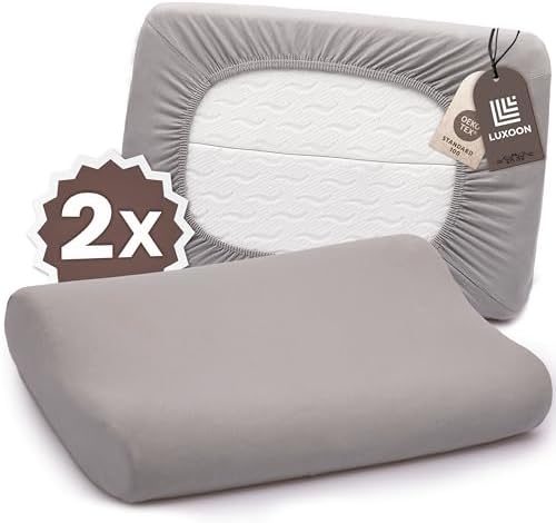 Gesundheitskissen Kissenbezug – Atmungsaktiv und Hautfreundlich, Waschbar, 2er Pack für Komfort und Hygiene, Weiß 30-45