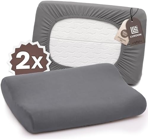 Gesundheitskissen Kissenbezug – Atmungsaktiv und Hautfreundlich, Waschbar, 2er Pack für Komfort und Hygiene, Weiß 30-45