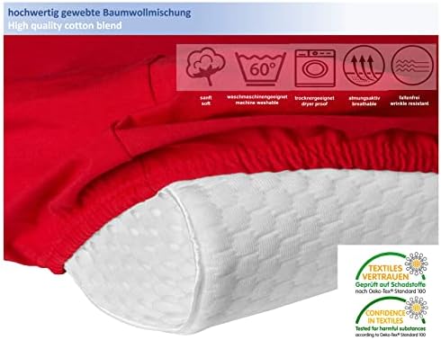 Hochwertiger Kissenbezug für Nackenkissen – Baumwolle, Dunkelgrau, ideal für ergonomischen Schlaf 35x60 bis 45x75 cm