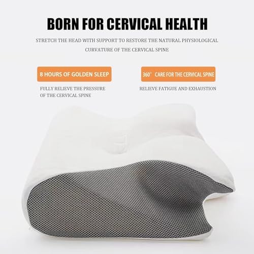 Generisch Ergonomisches Nackenkissen aus Memory Foam für gewichtige Entspannung beim Schlafen zur Nackenstütze gegen Sch