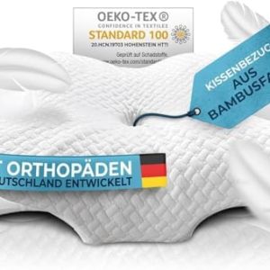 Glückstoff® Kissenbezug für orthopädisches Kissen mit Kühl- und Wärmeeffekt | Weich & kuschelig für besseren Schlaf