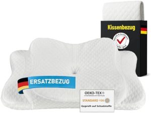 Premium Ersatzbezug für Nackenstützkissen – Weiche Bambusfaser, atmungsaktiv & Oeko-TEX® geprüft – Ideal für erholsamen