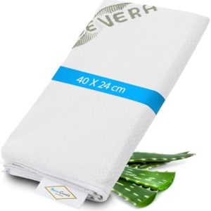 Aloe Vera Kissenbezug 40x24cm – Hypoallergen, Hautfreundlich & Atmungsaktiv für Nackenstützkissen
