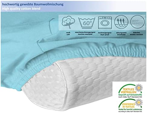 Hochwertiger Kissenbezug für Nackenkissen – Baumwolle, Dunkelgrau, ideal für ergonomischen Schlaf 35x60 bis 45x75 cm