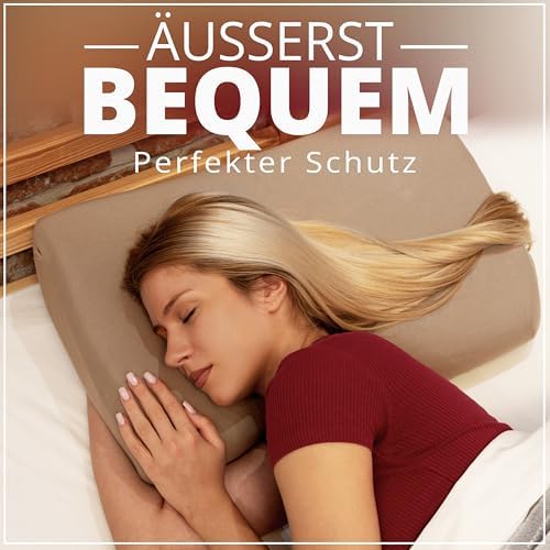 Gesundheitskissen Kissenbezug – Atmungsaktiv und Hautfreundlich, Waschbar, 2er Pack für Komfort und Hygiene, Weiß 30-45