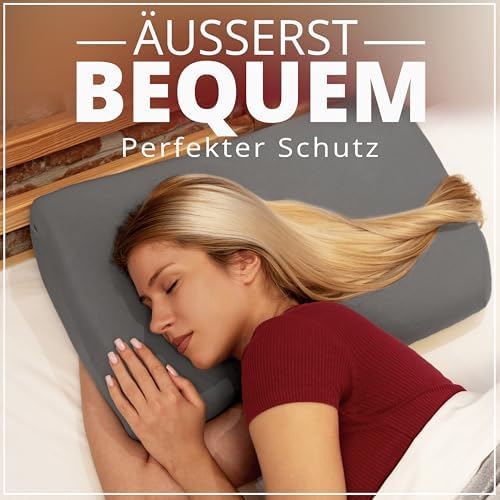 Gesundheitskissen Kissenbezug – Atmungsaktiv und Hautfreundlich, Waschbar, 2er Pack für Komfort und Hygiene, Weiß 30-45