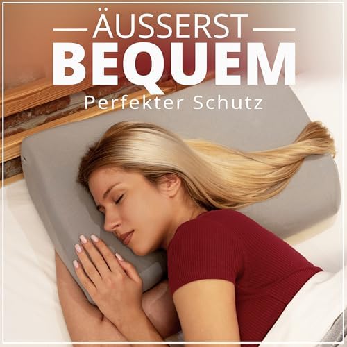 Gesundheitskissen Kissenbezug – Atmungsaktiv und Hautfreundlich, Waschbar, 2er Pack für Komfort und Hygiene, Weiß 30-45