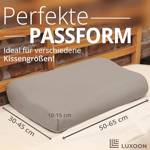Gesundheitskissen Kissenbezug – Atmungsaktiv und Hautfreundlich, Waschbar, 2er Pack für Komfort und Hygiene, Weiß 30-45