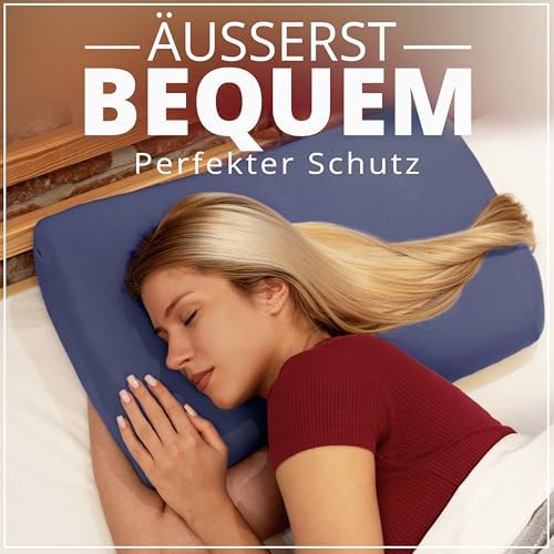 Gesundheitskissen Kissenbezug – Atmungsaktiv und Hautfreundlich, Waschbar, 2er Pack für Komfort und Hygiene, Weiß 30-45