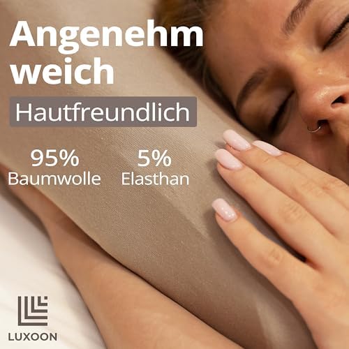 Gesundheitskissen Kissenbezug – Atmungsaktiv und Hautfreundlich, Waschbar, 2er Pack für Komfort und Hygiene, Weiß 30-45