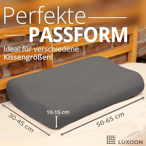 Gesundheitskissen Kissenbezug – Atmungsaktiv und Hautfreundlich, Waschbar, 2er Pack für Komfort und Hygiene, Weiß 30-45