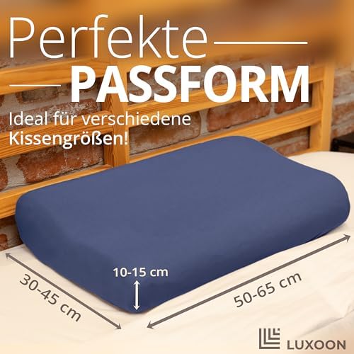 Gesundheitskissen Kissenbezug – Atmungsaktiv und Hautfreundlich, Waschbar, 2er Pack für Komfort und Hygiene, Weiß 30-45