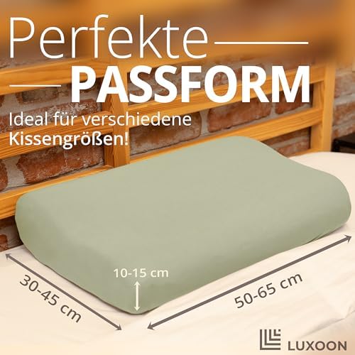 Gesundheitskissen Kissenbezug – Atmungsaktiv und Hautfreundlich, Waschbar, 2er Pack für Komfort und Hygiene, Weiß 30-45