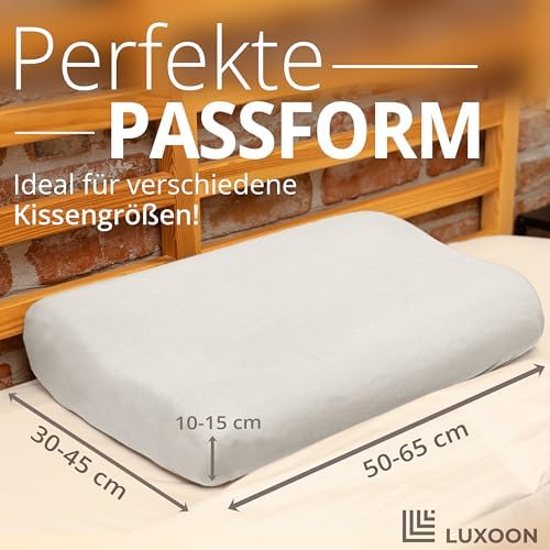 Gesundheitskissen Kissenbezug – Atmungsaktiv und Hautfreundlich, Waschbar, 2er Pack für Komfort und Hygiene, Weiß 30-45