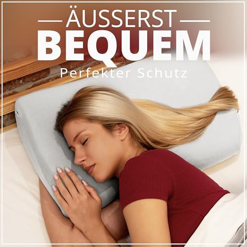 Gesundheitskissen Kissenbezug – Atmungsaktiv und Hautfreundlich, Waschbar, 2er Pack für Komfort und Hygiene, Weiß 30-45