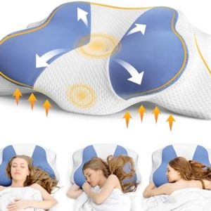 Orthopädisches Nackenkissen von XYZ - Ergonomisches Memory Foam Kopfkissen für Nacken- und Schulterschmerzen, ideal für