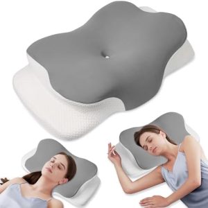 MULISOFT Ergonomisches Nackenkissen aus Memory Foam, bequem fürs Schlafen, OEKO-TEX STANDARD 100